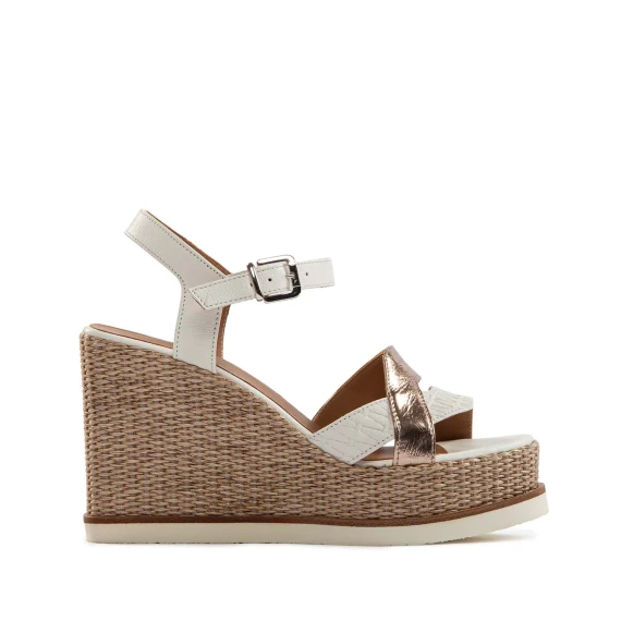 zeppa alta vimini bianca