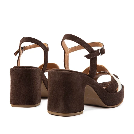 sandali JANE in camoscio testa di moro