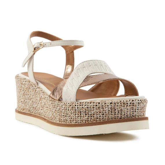 zeppa bassa raffia bianco