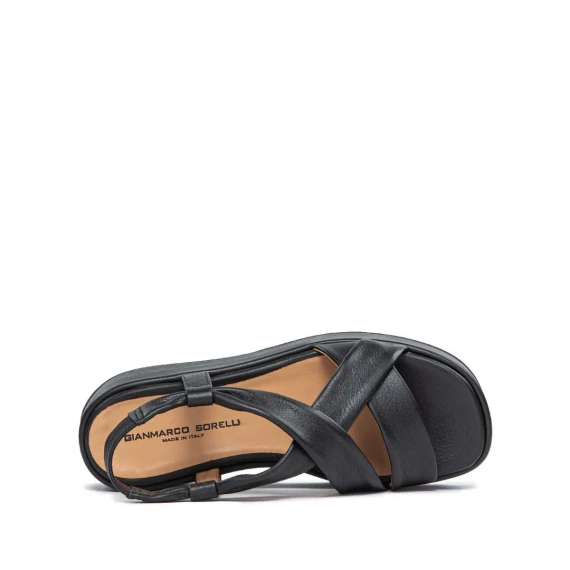 zeppa KIRA in pelle nera