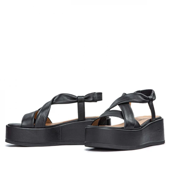 zeppa KIRA in pelle nera