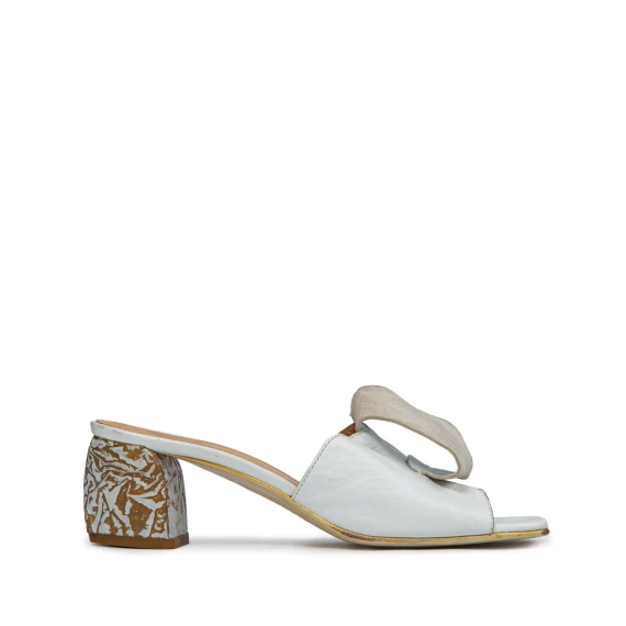 Sabot bianchi in pelle