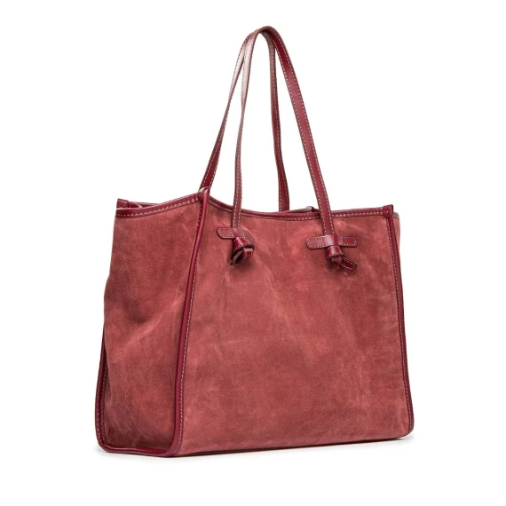 shopper MARCELLA in camoscio bordeaux