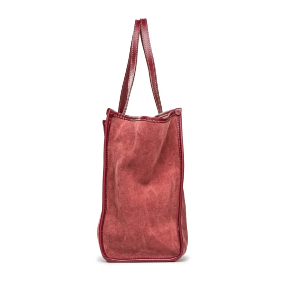 shopper MARCELLA in camoscio bordeaux