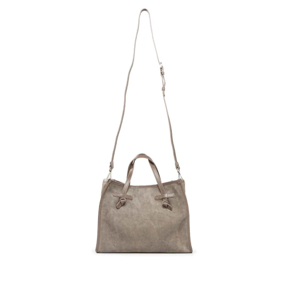 shopper MARCELLA media in camoscio grigio