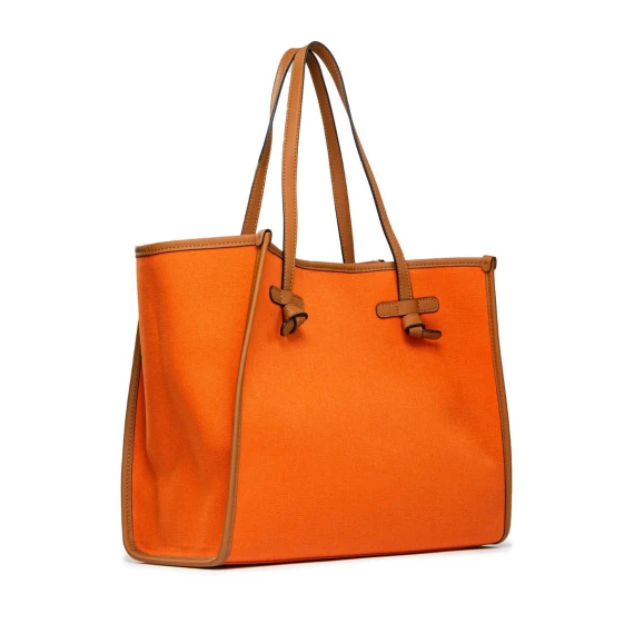 shopper MARCELLA in tessuto corallo