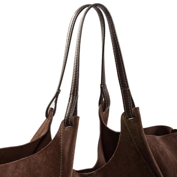 shopper DUA large camoscio moka