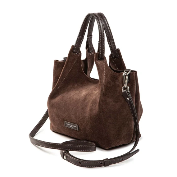 shopper DUA media camoscio moka