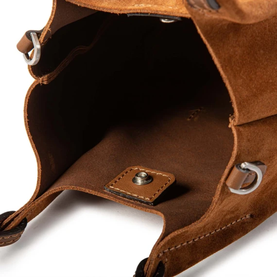 shopper mini DUA in camoscio cognac