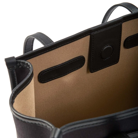 shopper MARCELLA media in tessuto nero