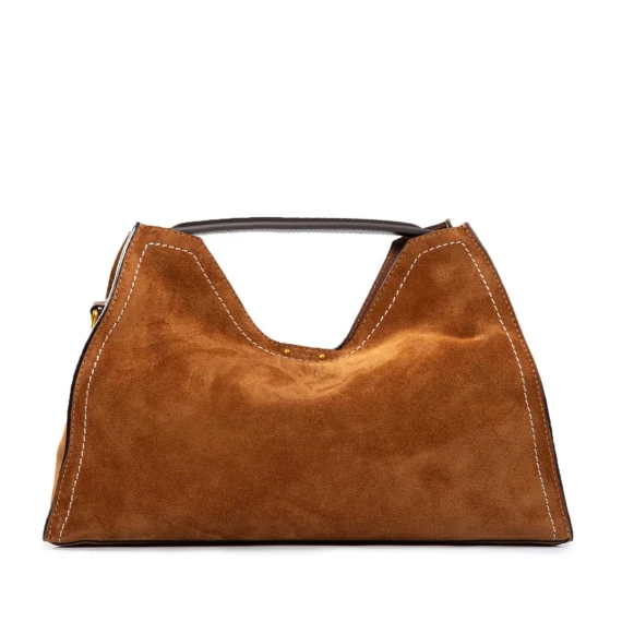 monospalla AURORA in camoscio caramel