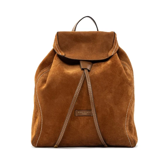 zaino patta in camoscio caramel