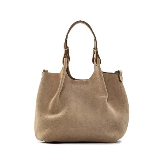 shopper mini DUA in camoscio nude