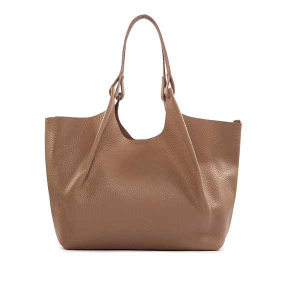 shopper DUA L in pelle clay
