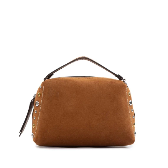 bauletto ALIFA con borchie caramel