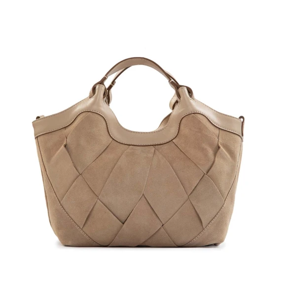 shopper DUA M con intreccio nude