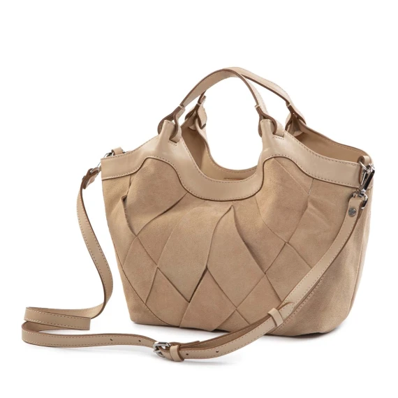 shopper DUA M con intreccio nude
