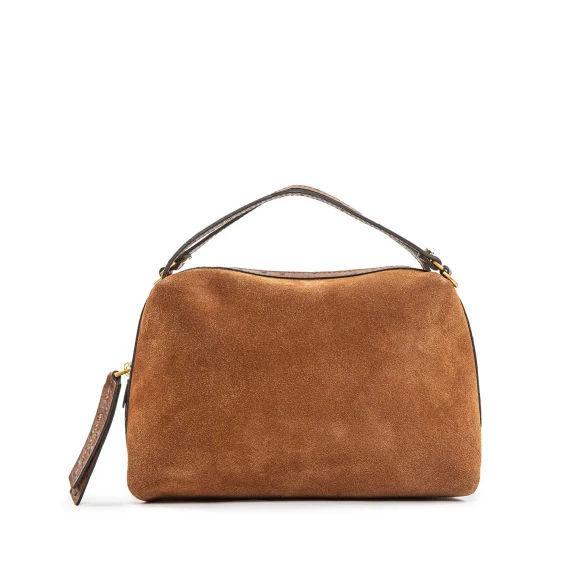 bauletto ALIFA in camoscio cognac