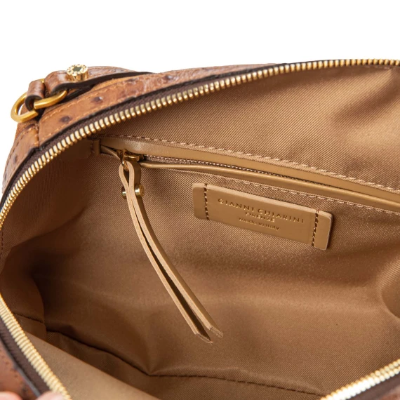 ALIFA cognac suede satchel