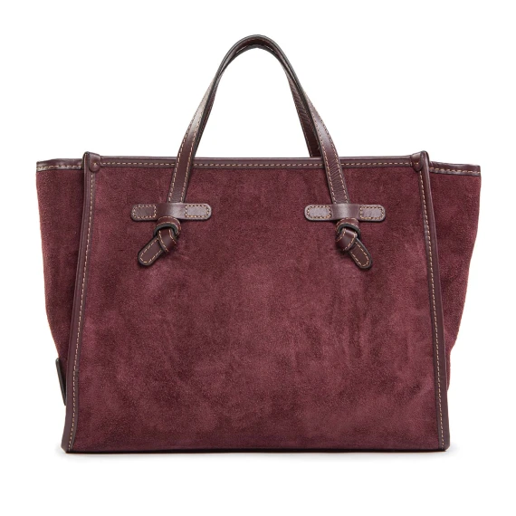 shopper MISS MARCELLA 32 large camoscio bordeaux