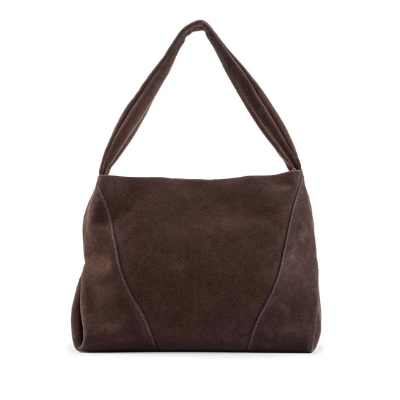 SURIA single-shoulder bag in mocha suede Gianni Chiarini