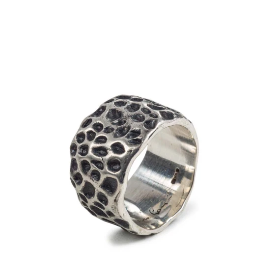 anello fascia in argento