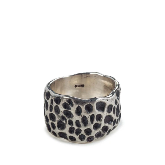 anello fascia in argento