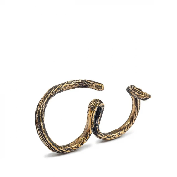 anello doppio in bronzo