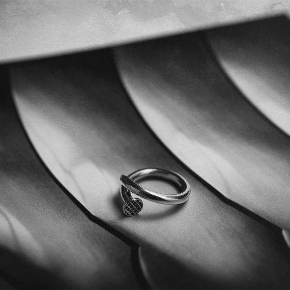 anello CHIODO in argento