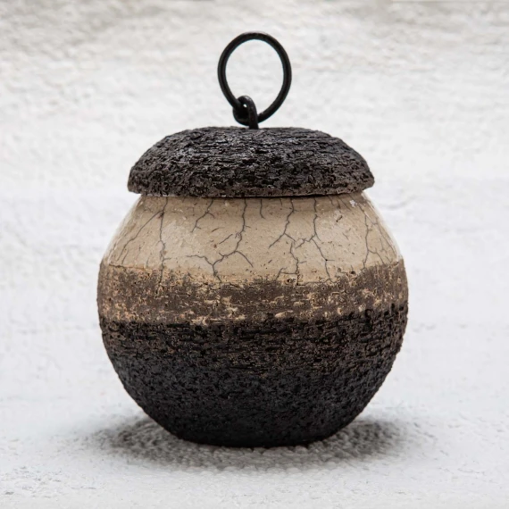 vaso in ceramica Raku - SOIL
