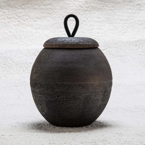vaso in ceramica Raku