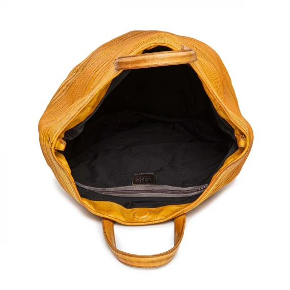 shopper doppio manico giallo mostarda