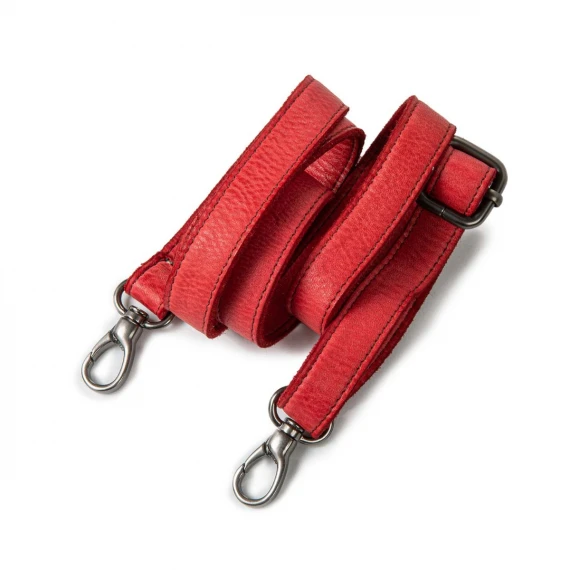 shopper in pelle rossa