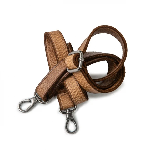 shopper in pelle ambra