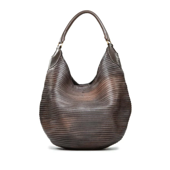 monospalla in pelle extracioccolato