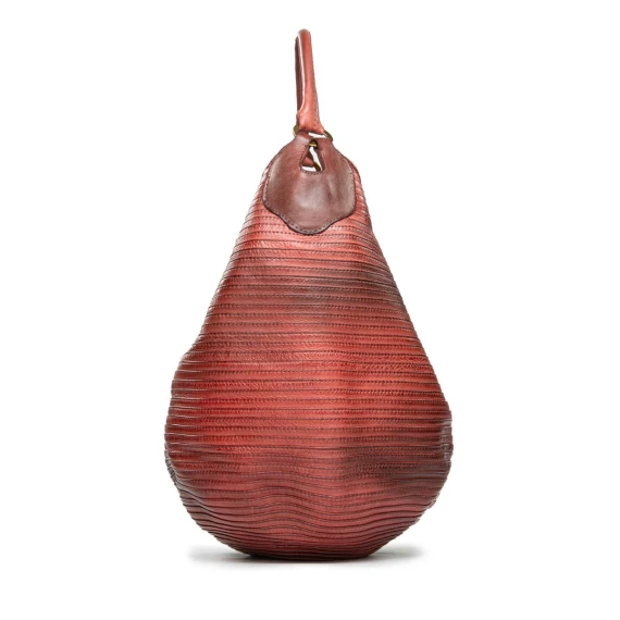 monospalla in pelle borgogna