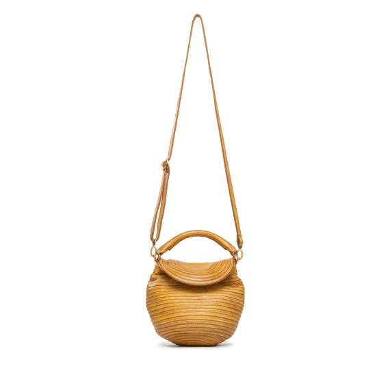 tracolla in pelle argilla