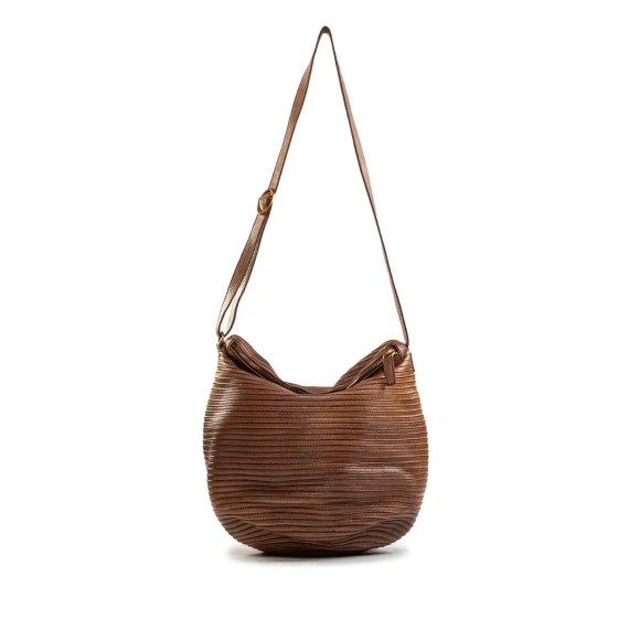 tracolla in pelle ambra