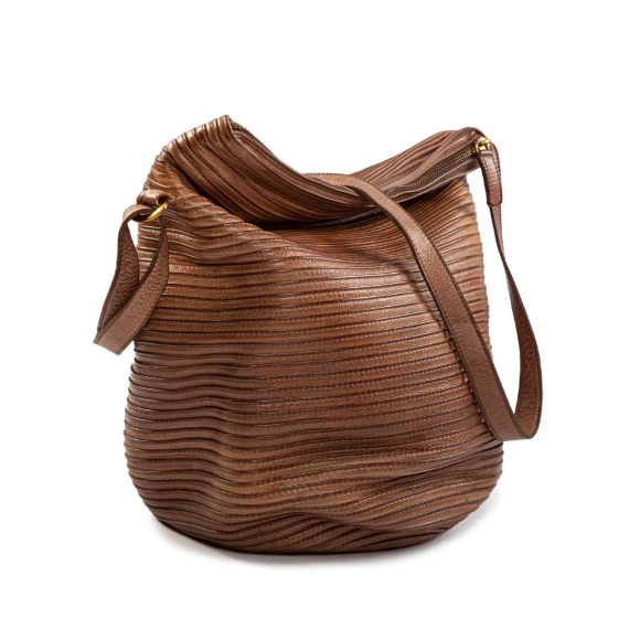 tracolla in pelle ambra