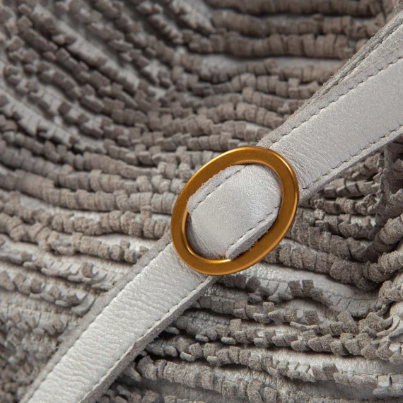 bone leather fringed shopper