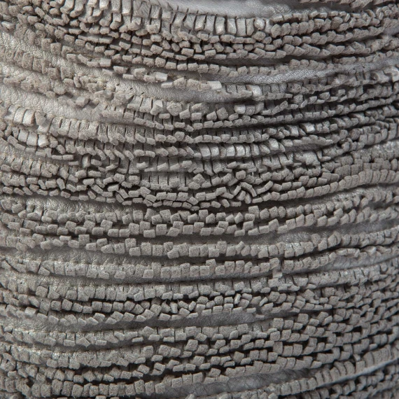 chalk leather fringed bucket