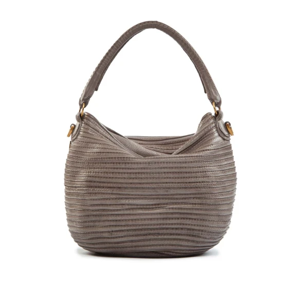 mud leather bucket with shoulder strap