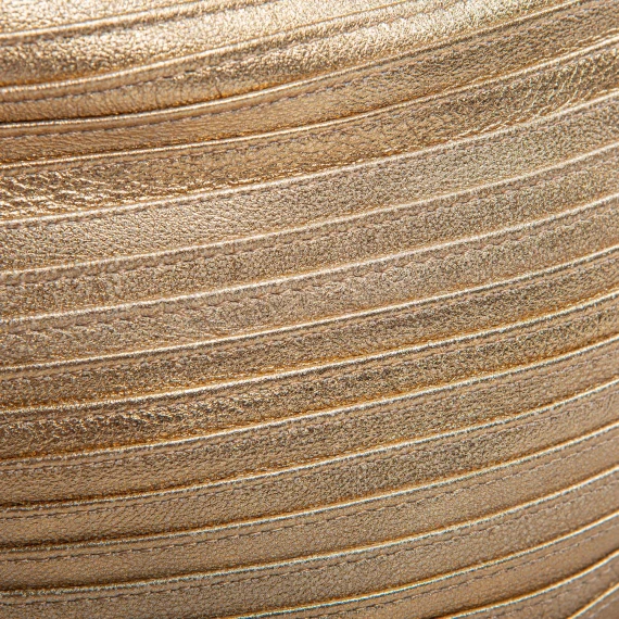 secchiello con tracolla in laminato oro
