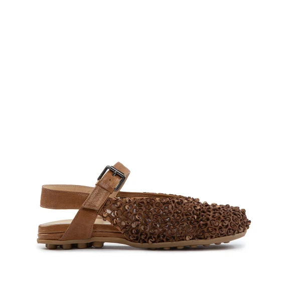 chanel flat rete tabacco