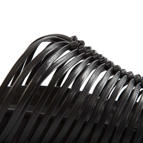 sandali fussbett spina di pesce nero