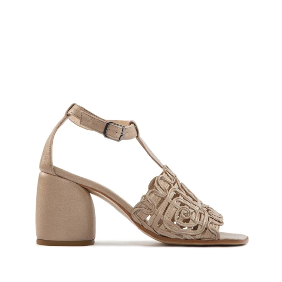 sandali ricamo CLARICE pietra