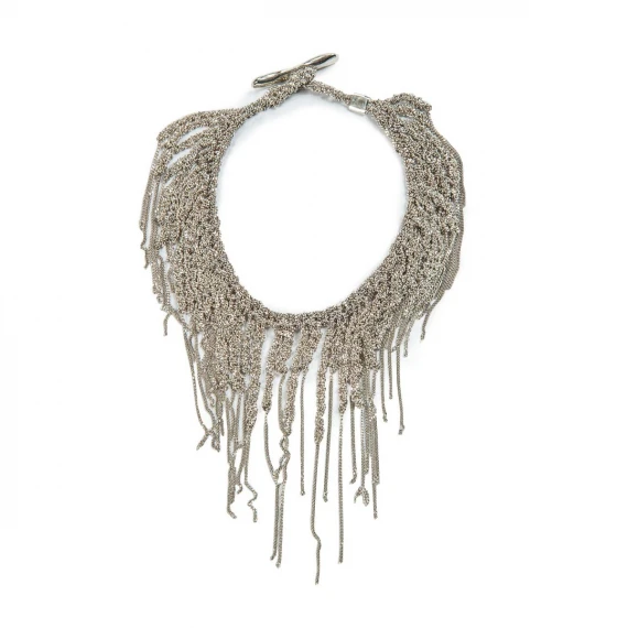 bracciale JAZZ con frange irregolari in argento 925