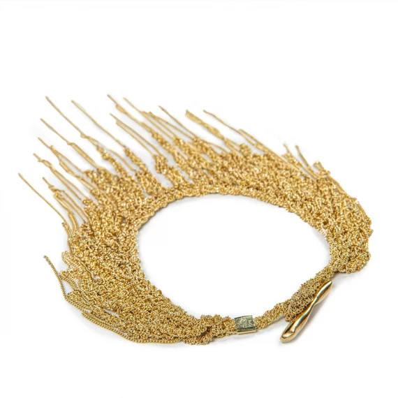 bracciale JAZZ con frange irregolari in argento 925