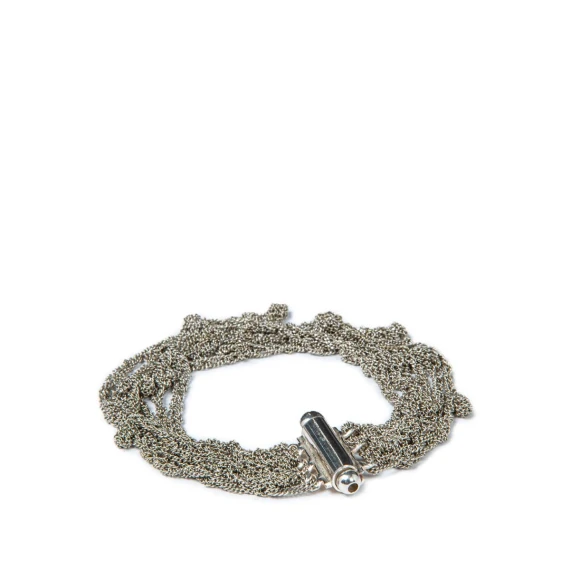 bracciale FILO SPINATO grigio in argento 925