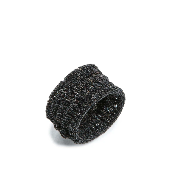 anello ESCLAVA in argento 925 nero